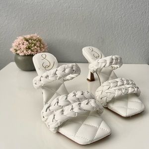 Sam Edelman Women’s White Heel Open Toe sandals
